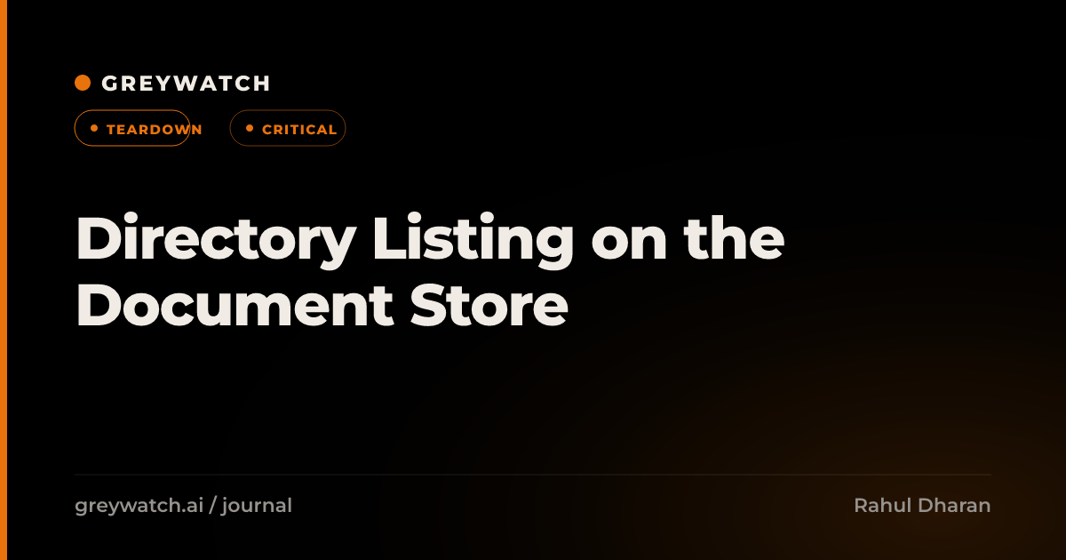 Directory Listing on the Document Store